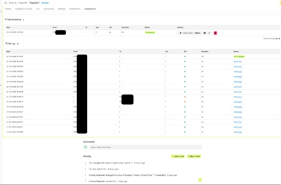 ERPNext 16 and FreePBX 17 integration