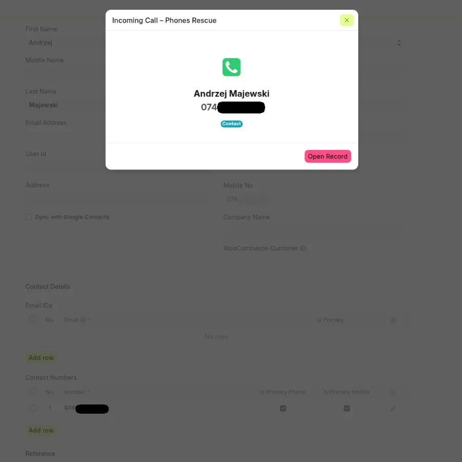 ERPNext 16 and FreePBX 17 integration