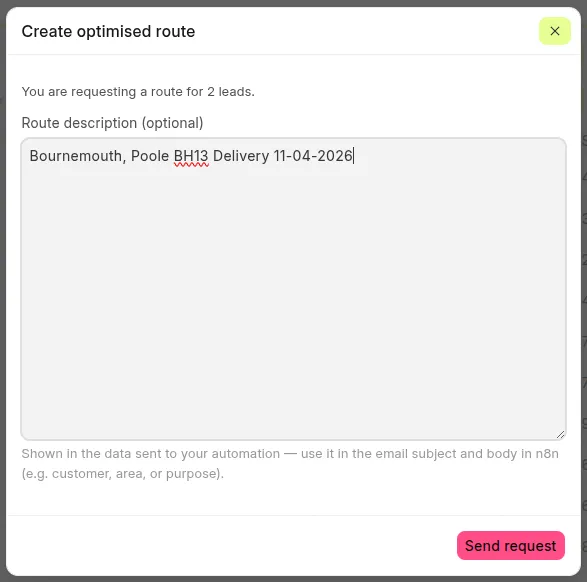 delivery route optimisation