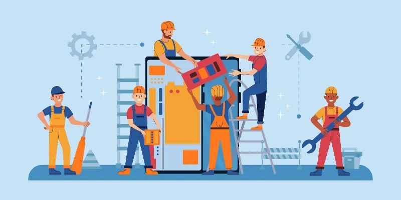 Asset maintenance software — equipment maintenance team in SolutionsERP
