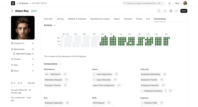 Automated Biometric Attendance Integration Dashboard