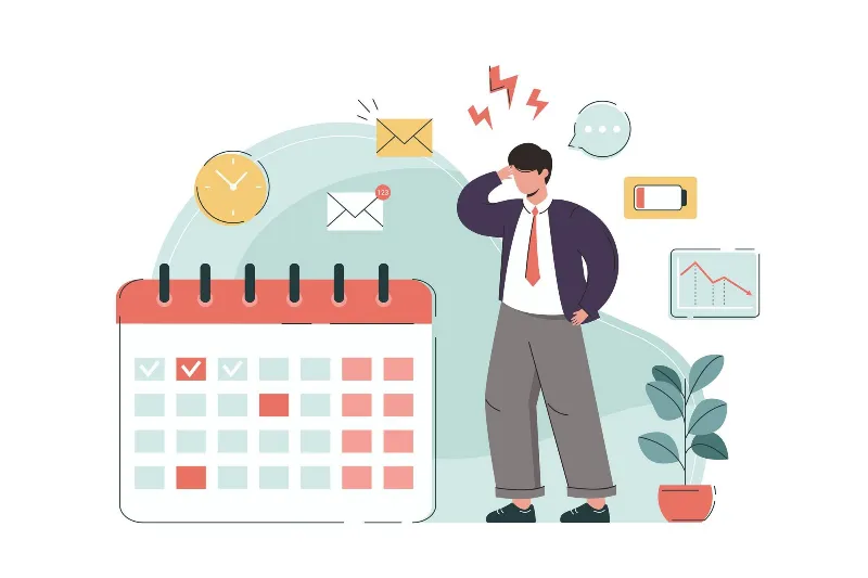 Leave and absence software — team leave calendar in SolutionsERP