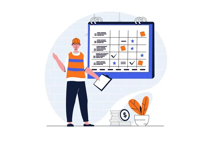 Field service software — maintenance visit schedule in SolutionsERP