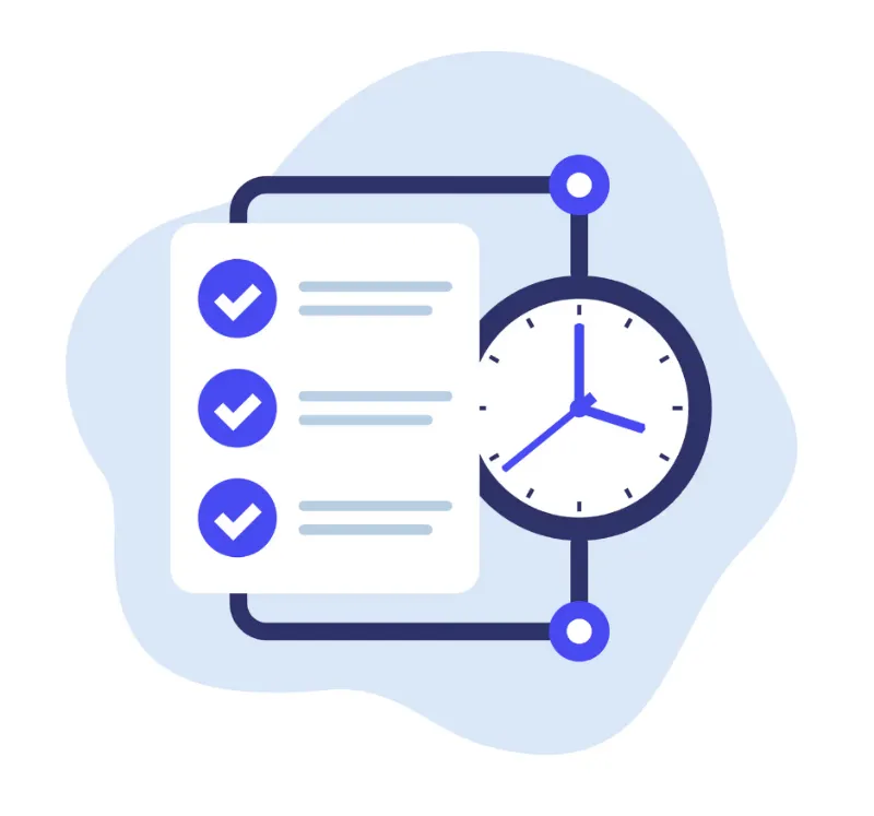 Timesheet with active time tracker