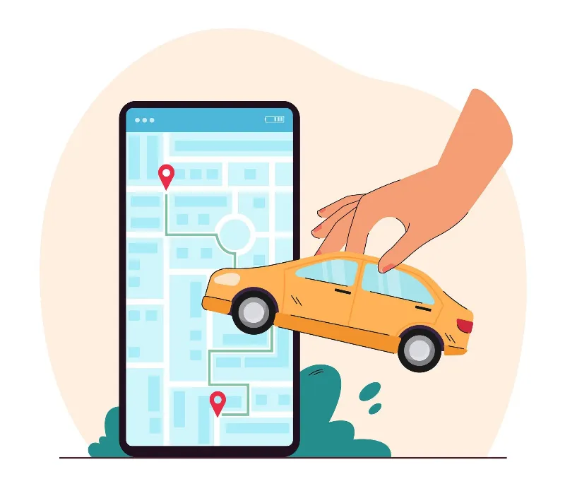 Fleet tracking software UK — delivery trip route on map